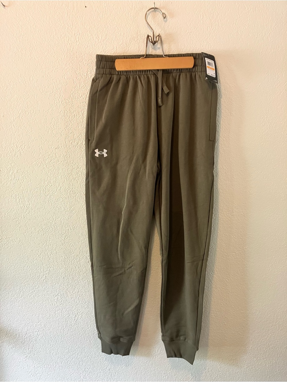 Under Armour Olive Green Men's Rival Fleece Joggers S